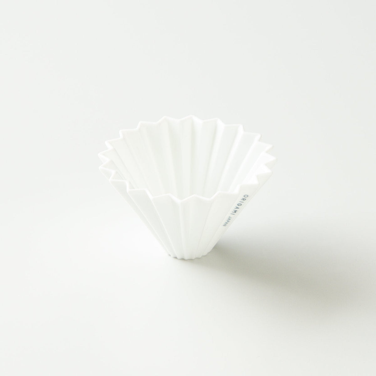 Origami Dripper S de porcelana japonesa con 20 nervaduras