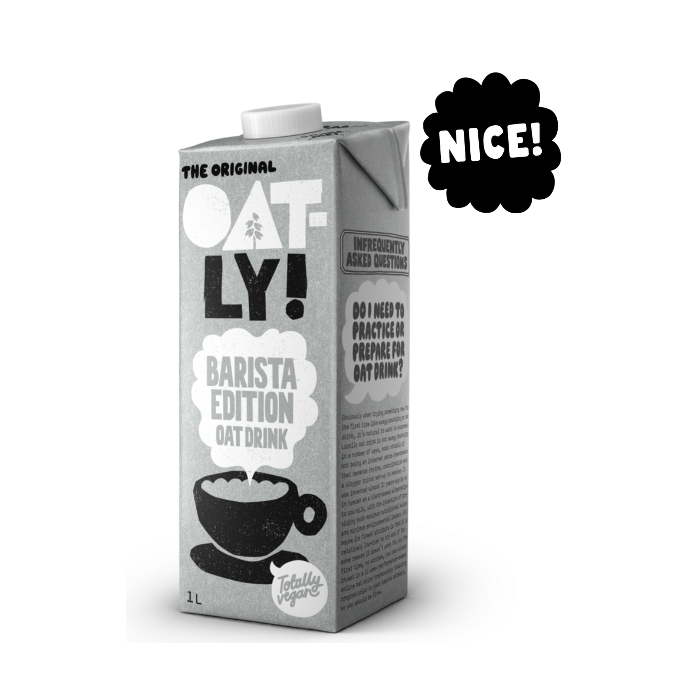 Oatly Barista Edition 1L — bebida de avena para café, Andeo